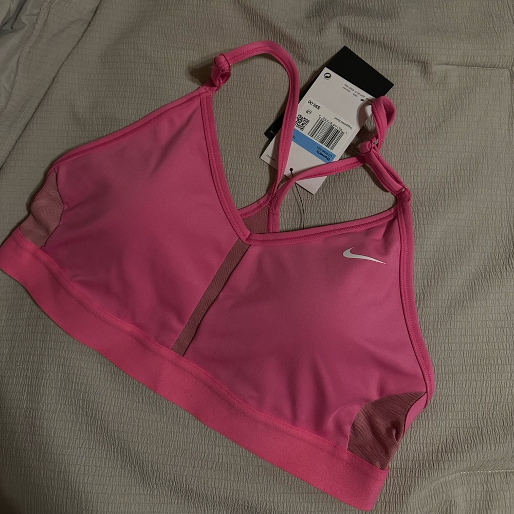nike pink sports bra